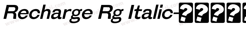 Recharge Rg Italic字体转换